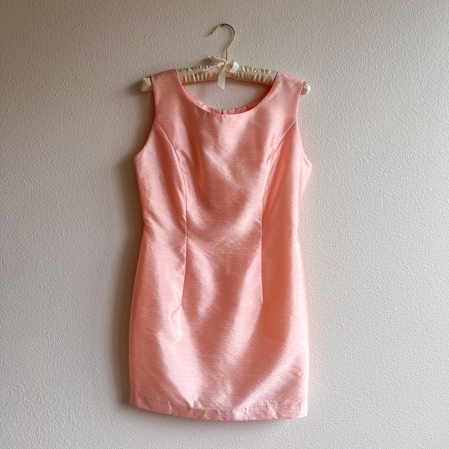 1990s-Does-1960s Baby Doll Pink Mini Dress (XS/S)