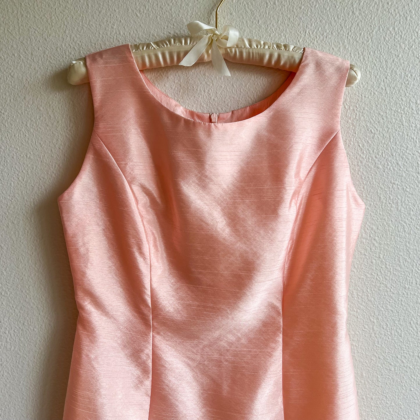 1990s-Does-1960s Baby Doll Pink Mini Dress (XS/S)