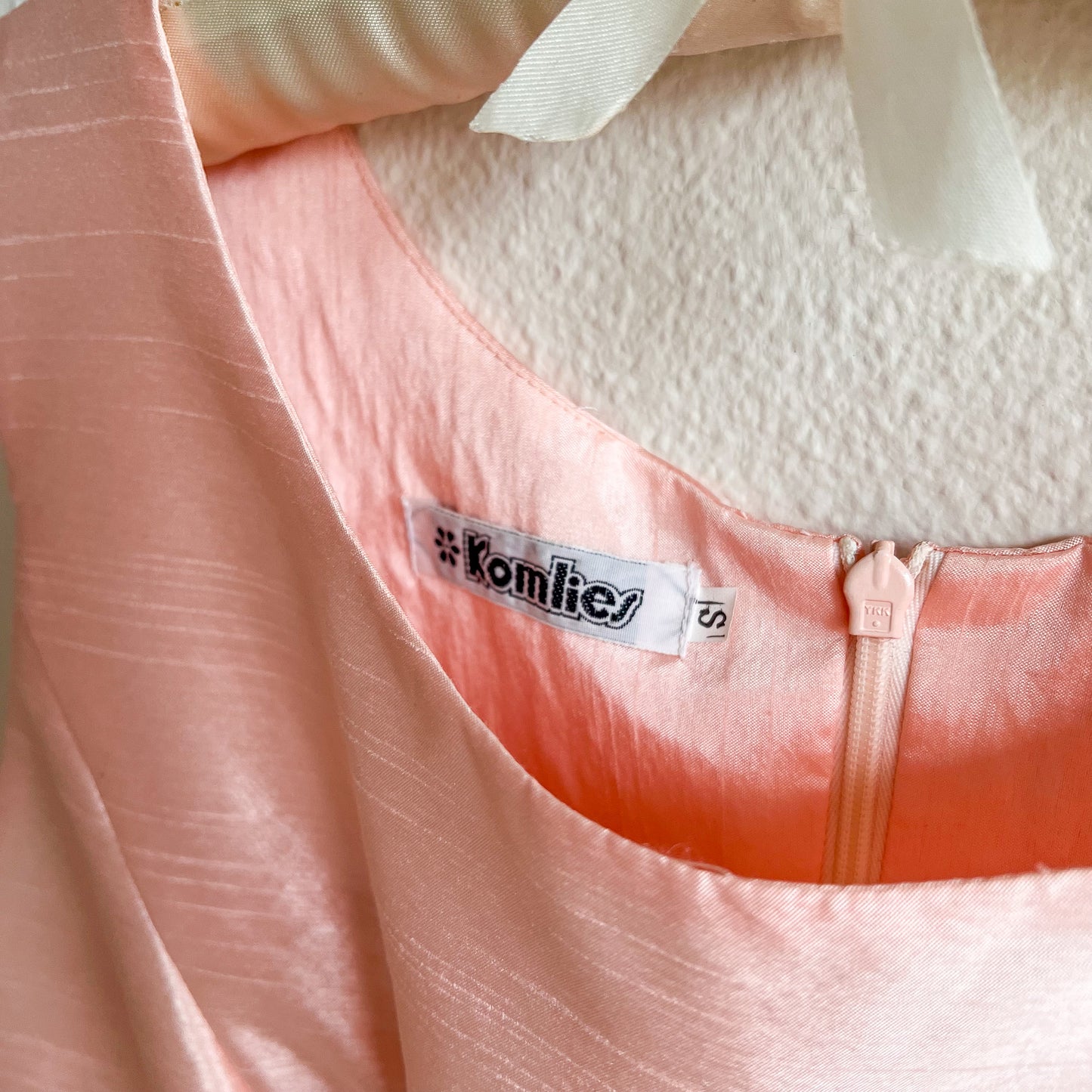 1990s-Does-1960s Baby Doll Pink Mini Dress (XS/S)