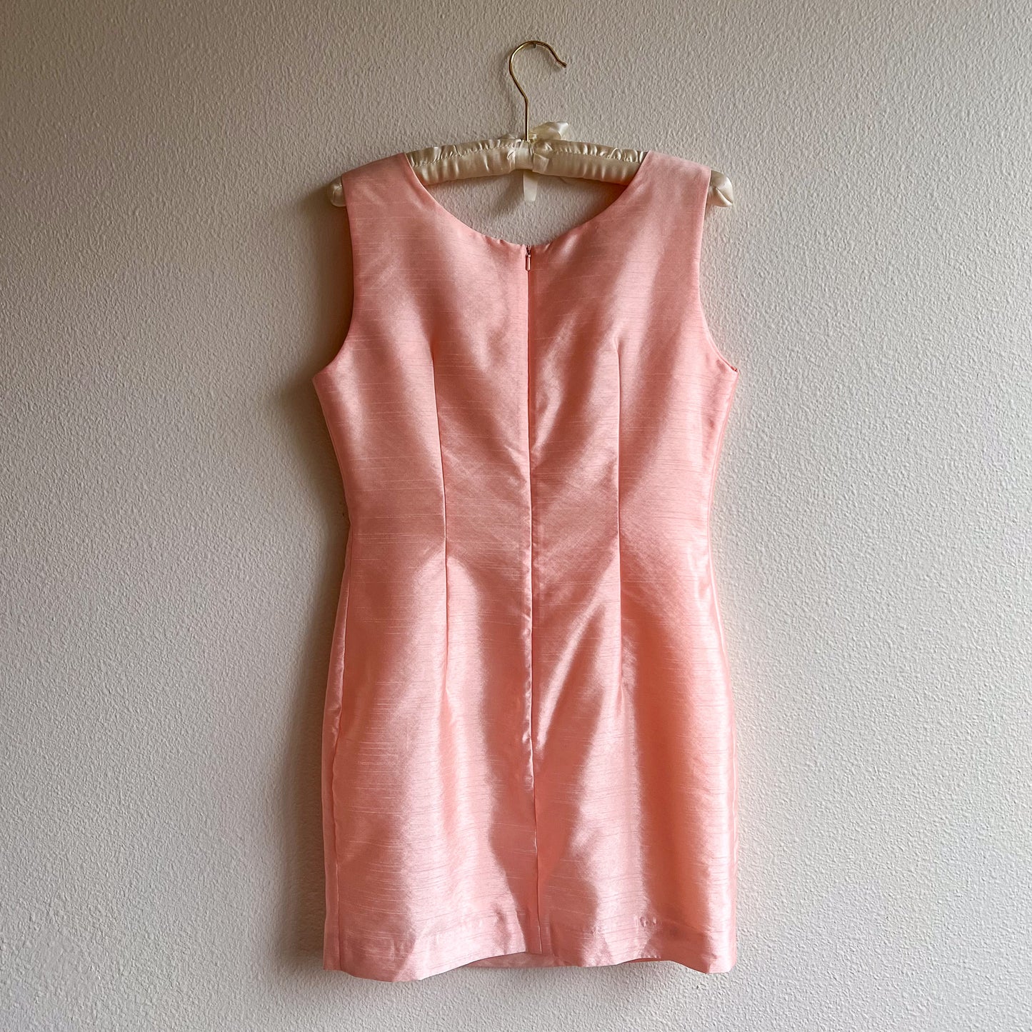 1990s-Does-1960s Baby Doll Pink Mini Dress (XS/S)