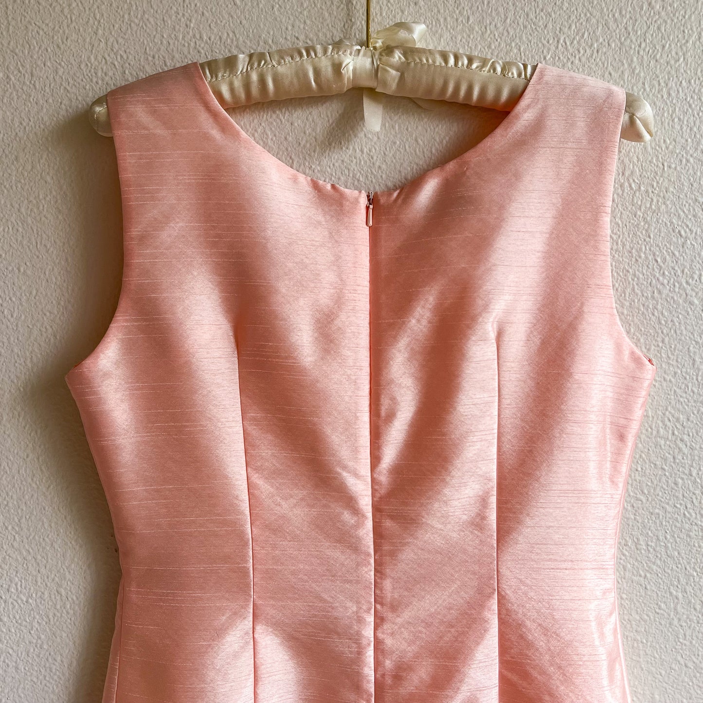 1990s-Does-1960s Baby Doll Pink Mini Dress (XS/S)