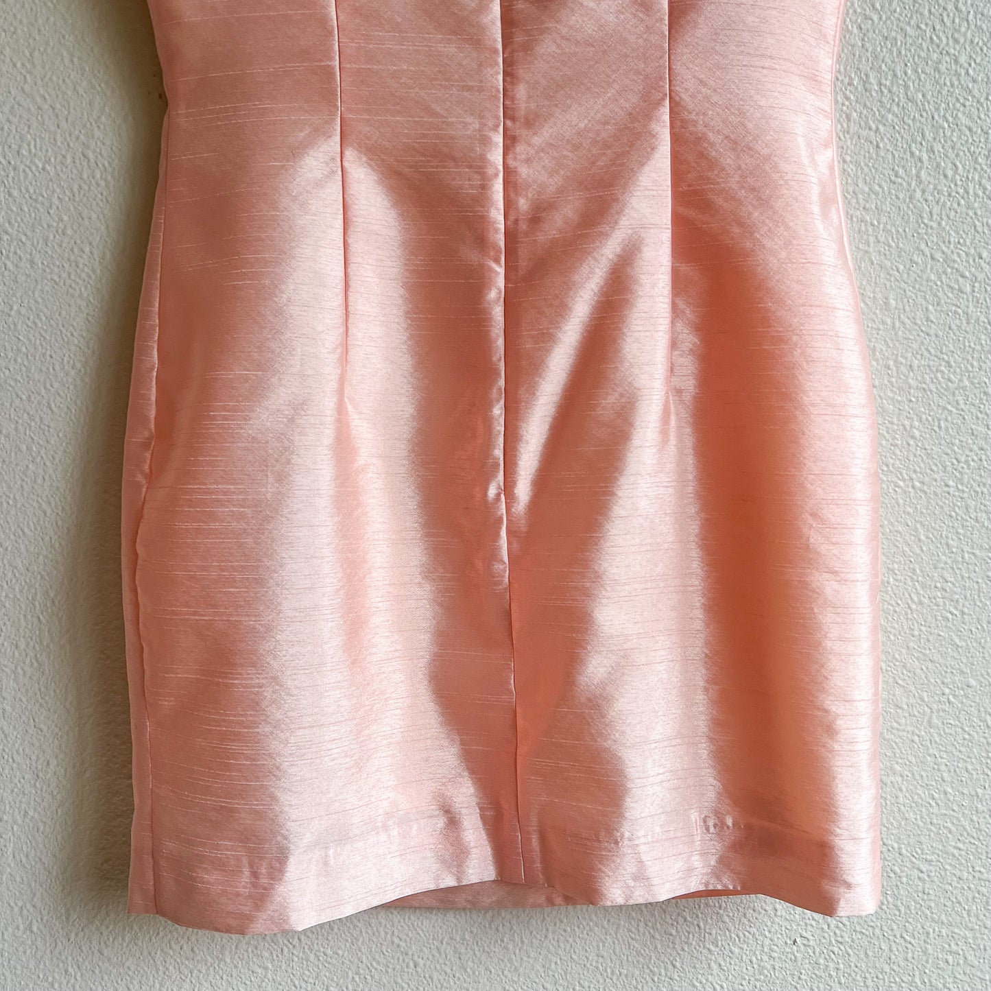 1990s-Does-1960s Baby Doll Pink Mini Dress (XS/S)