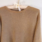 1990s Metallic Gold Long Sleeve Sweater (S/M)