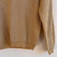 1990s Metallic Gold Long Sleeve Sweater (S/M)