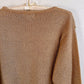 1990s Metallic Gold Long Sleeve Sweater (S/M)