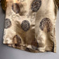 1990s Gold Metallic Silk Short Sleeve Top (S/M)