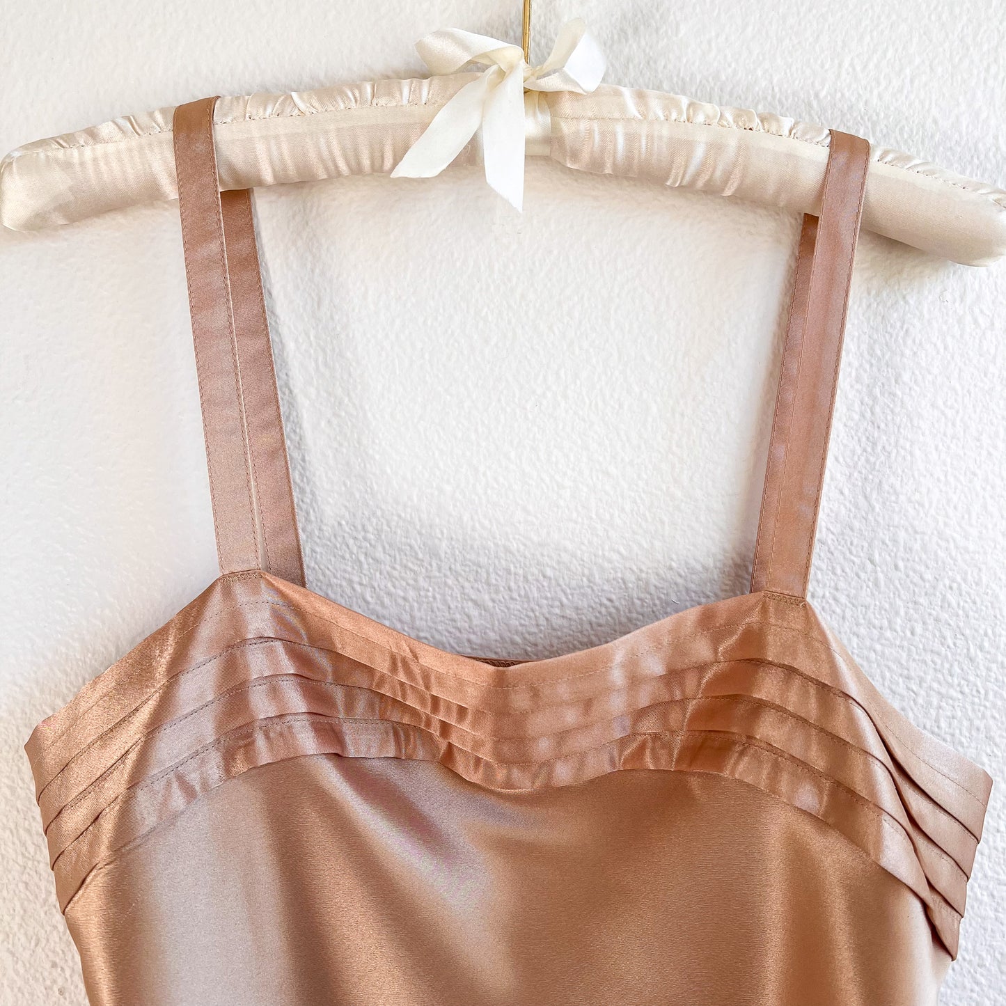 1990s Silky Gold Pleated Cami (M)