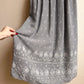 1990s Houndstooth Midi Dress With Faux Vest (L)