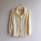 1990s Ivory Collared Button Down Cardigan (M/L)