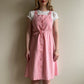 Adorable 1990s Pink Gingham Overall Dress (XS/S)