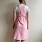 Adorable 1990s Pink Gingham Overall Dress (XS/S)