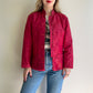 1990s Pomegranate Red Silk Jacket (M/L)