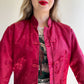 1990s Pomegranate Red Silk Jacket (M/L)