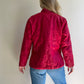 1990s Pomegranate Red Silk Jacket (M/L)