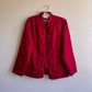 1990s Pomegranate Red Silk Jacket (M/L)