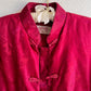 1990s Pomegranate Red Silk Jacket (M/L)