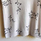 1990s White Short Sleeve Sweater With Gray Florals (S)