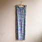 1990s Tropical Sailboat Print Midi Dress (M/L)