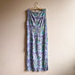 1990s Tropical Sailboat Print Midi Dress (M/L)