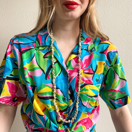 1990s Tiny Sea Shell Long Necklace