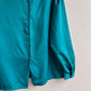 1990s Teal Blouse With Fold-Over Collar (L/XL)