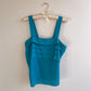 1990s Turquoise Pleated Cami (M)
