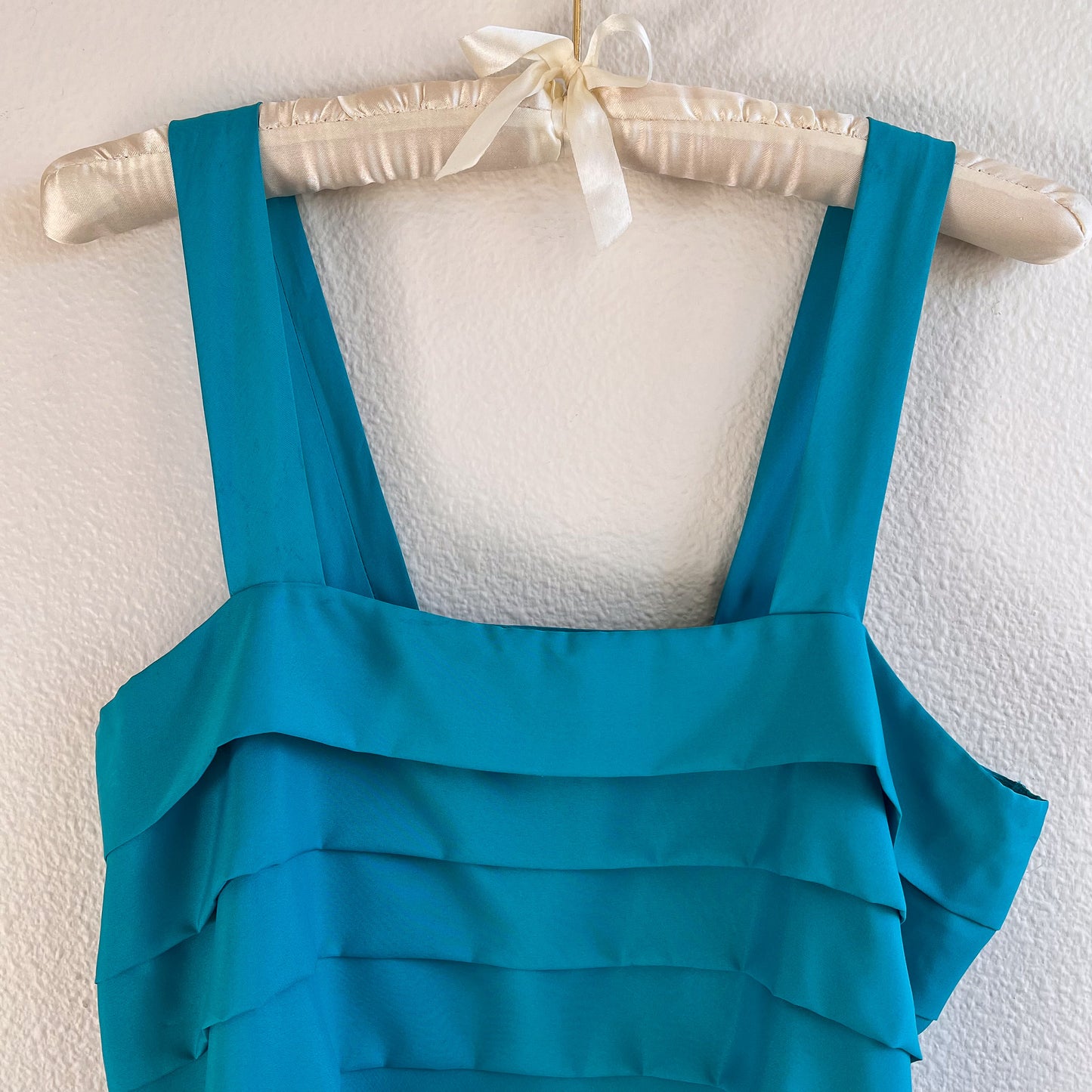 1990s Turquoise Pleated Cami (M)