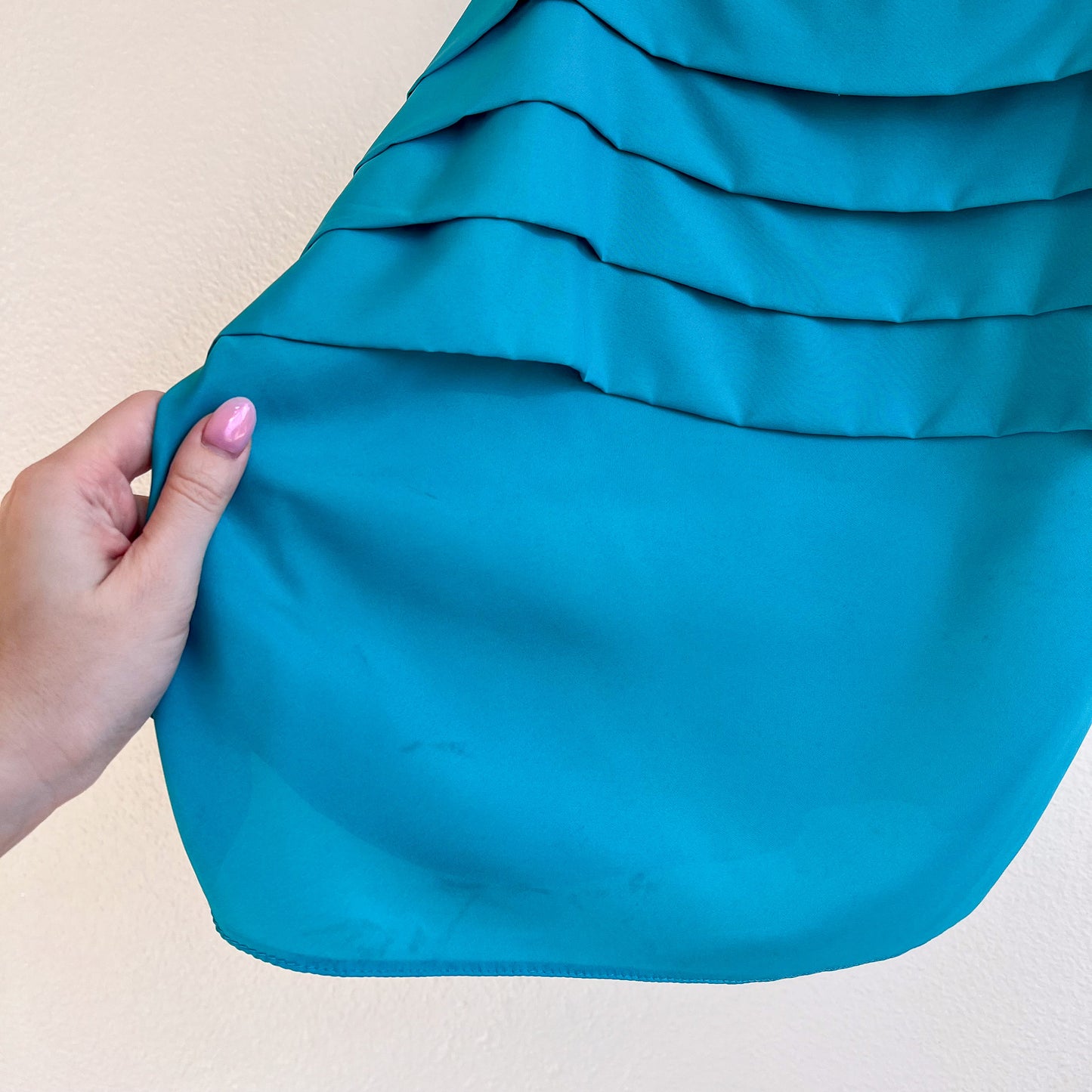 1990s Turquoise Pleated Cami (M)