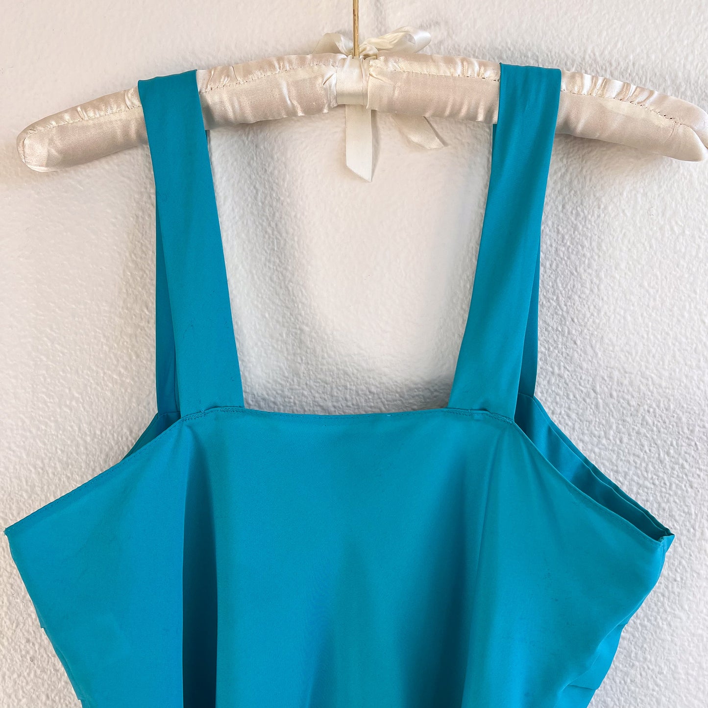 1990s Turquoise Pleated Cami (M)
