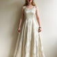 Darling 1990s White Gown With Tulle Skirt (S/M)