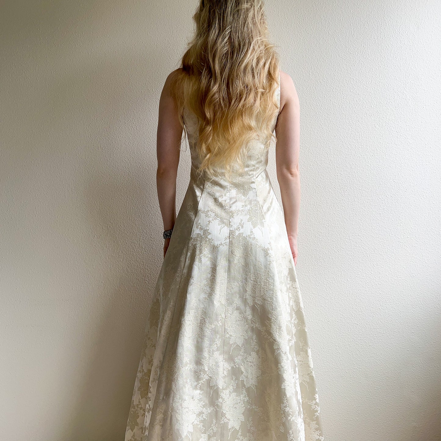 Darling 1990s White Gown With Tulle Skirt (S/M)