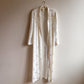 Romantic 1990s White Floral Pattern Robe (OSFM)