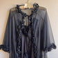 Deadstock 1960s Black Baby Doll Slip With Robe (M/L)