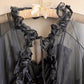 Deadstock 1960s Black Baby Doll Slip With Robe (M/L)