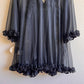 Deadstock 1960s Black Baby Doll Slip With Robe (M/L)