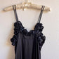 Deadstock 1960s Black Baby Doll Slip With Robe (M/L)