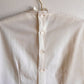 Deadstock 1960s Ivory Pleated Blouse (XS/S)