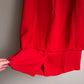 Deadstock 1980s Red Buttoned Collar Dress (L/XL)