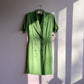 Deadstock 1990s Double Breasted Green Dress (S/M)