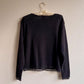 Deadstock 1990s Black Cardigan With Embroidery (M/L)