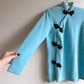 Deadstock Blue Cashmere Sweater With Black Toggles (S/M)