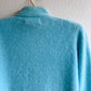 Deadstock Blue Cashmere Sweater With Black Toggles (S/M)