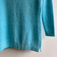 Deadstock Blue Cashmere Sweater With Black Toggles (S/M)