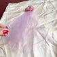 1950s Silk Roses Clip With Tulle Veil