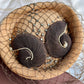 1940s Straw Hat With Rhinestones and Brown Netting