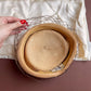 1940s Straw Hat With Rhinestones and Brown Netting