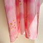 1960s Pink Ombre Silk Kimono With Dainy Floral Print (OSFM)