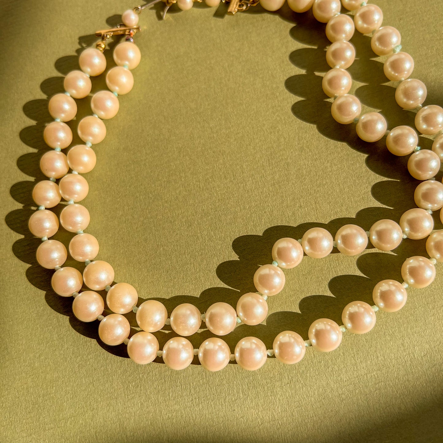 1960s Double-Strand Faux Pearl Necklace