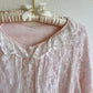 Cute 1960s Pale Pink Bed Jacket With White Lace (M/L)