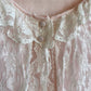 Cute 1960s Pale Pink Bed Jacket With White Lace (M/L)